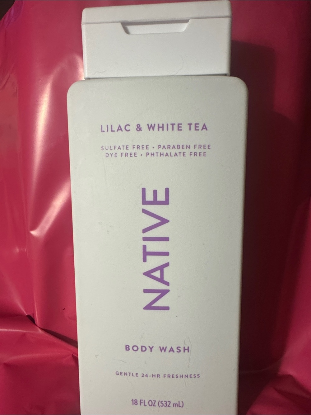 Native Lilac & White Tea Body Wash — White with Lilac Accents